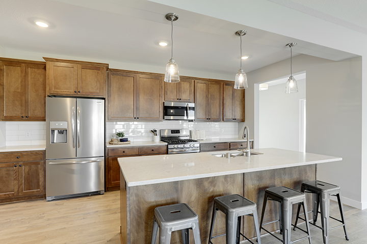 Kitchen of Embers Ave. home